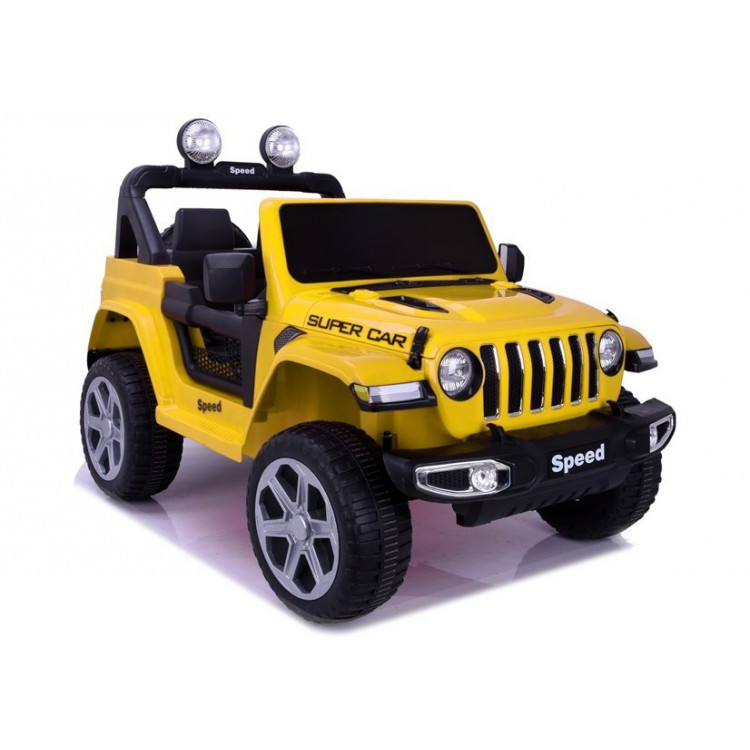 Elektrické autíčko - Jeep FT-938 - nelakované - žlté 